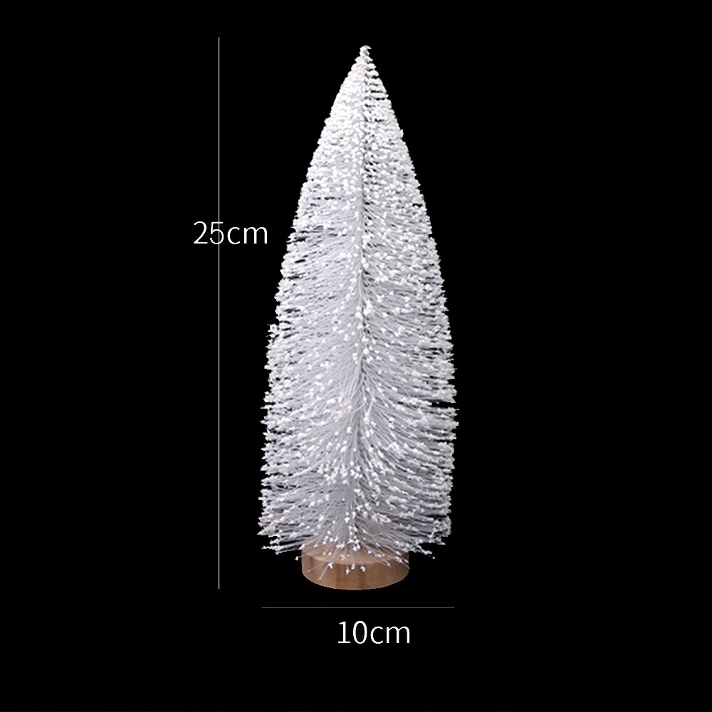 Mini sapin de noël blanc, 1 pièce, décorations de Table pour nouvel an, petit sapin de noël en pin, de fête