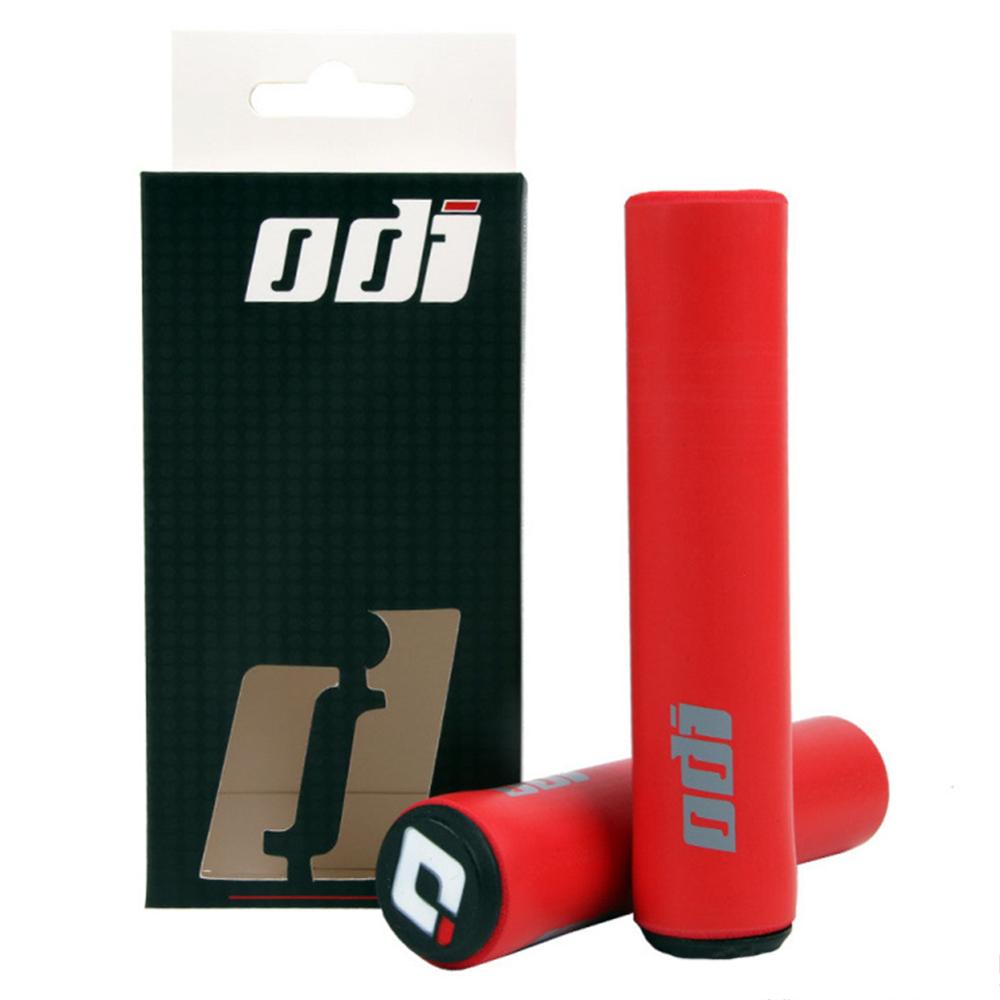Poignée en silicone pour guidon de vélo montagne route VTT,couverture poignées anti-dérapant, accessoires cyclisme, 2 pièces,: Rouge