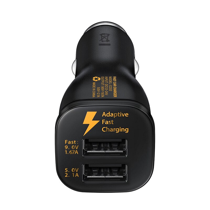 Snel Opladen 5V 9V Dual Usb Auto Fast Charger Adapter Voor Iphone Ipad Sam-Sung