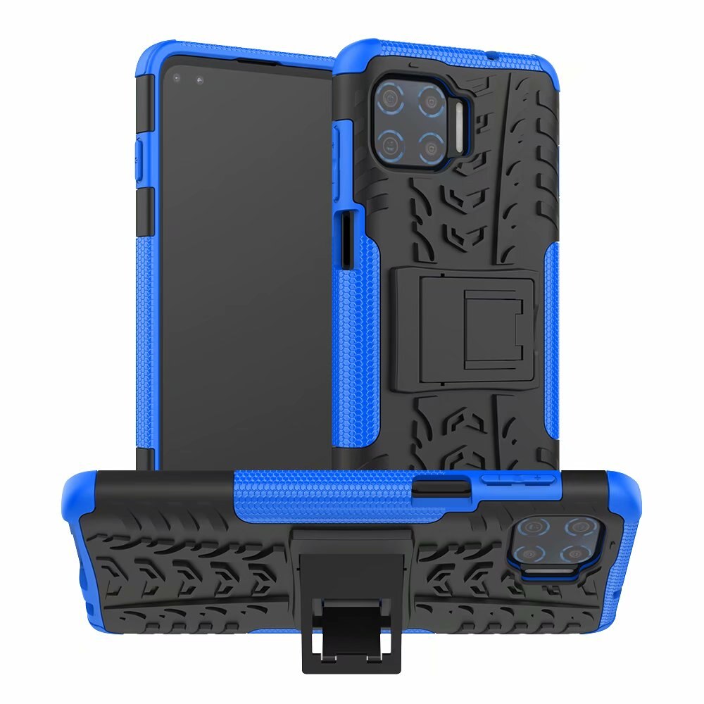 Hybrid Telefoon Voor Motorola Moto G 5G Plus Hard Case + Gehard Glas Armor Soft Gel Skin Protection Motorola een 5G Silicon Covers: Blauw / Only Case
