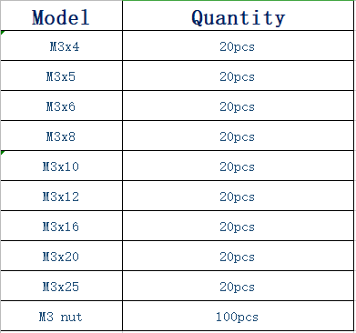 3D Printer Screw 280 pcs M3 Cap Head Hex Socket Bolt Screw Nut DIN912 Black Steel l Hexagon Cylinder Bolt Kits