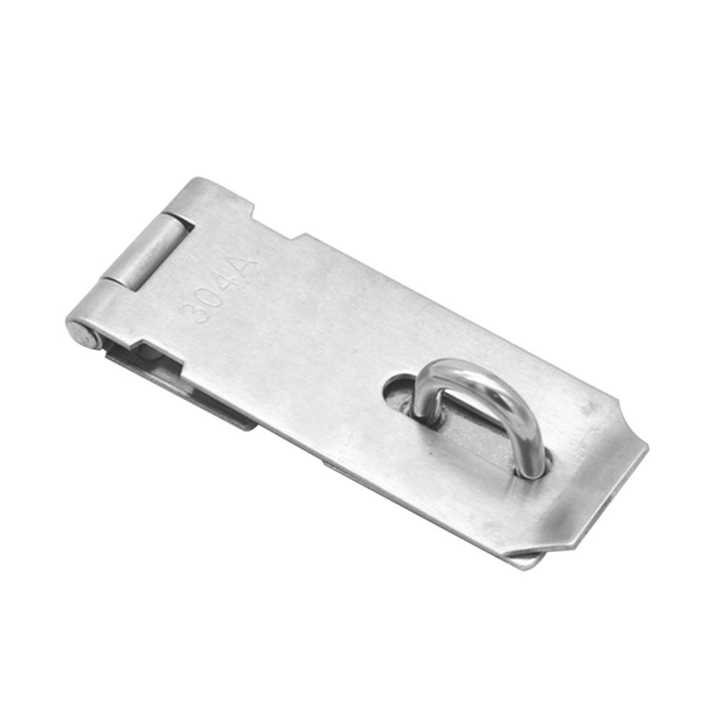 Padlock Clasp Gate Hasp Staple Easy Install Door Lock Anti Theft Hasp Staple Shed Latch Stainless Steel Door Lock Padlock Clasp: B