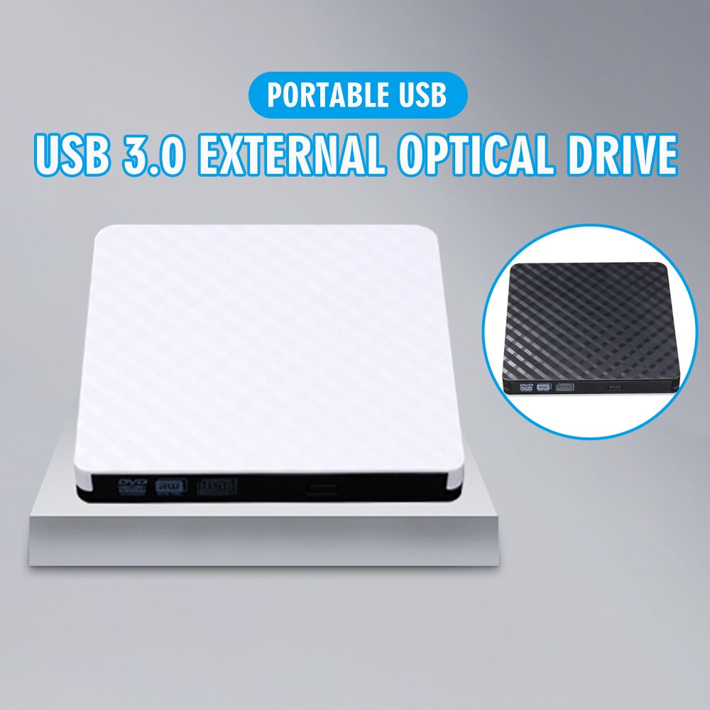 Pohiks-lector de DVD RW/CD ROM, Unidad óptica externa USB 3,0 para Macbook, portátil y pc de escritorio, 1 unidad