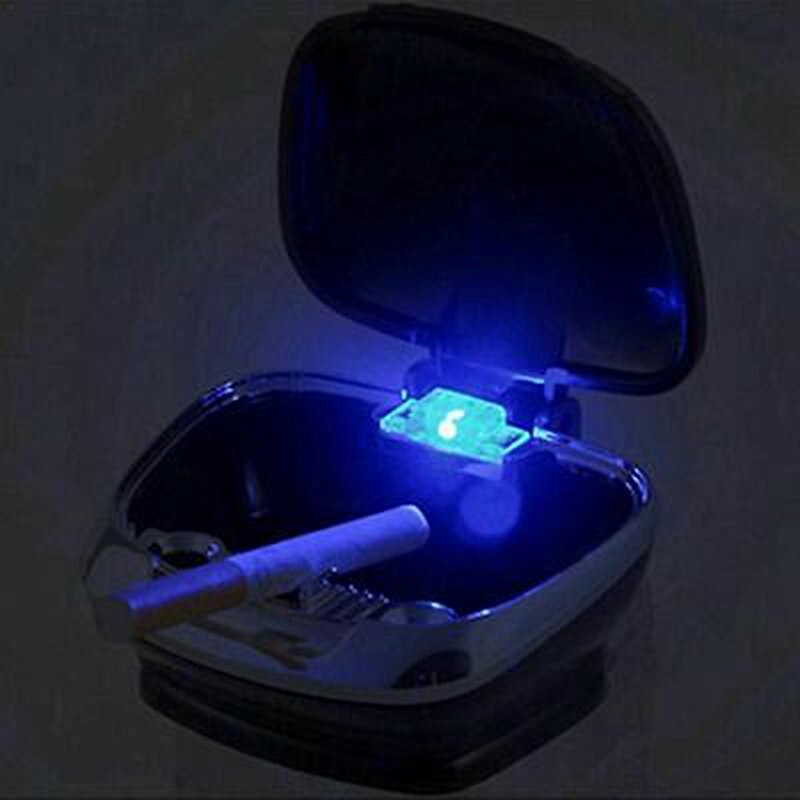 Universal cenicero para automóvil con tapas Cenicero con luces LED Cenicero innovadoras Cenicero accesorios de Interior de automóvil