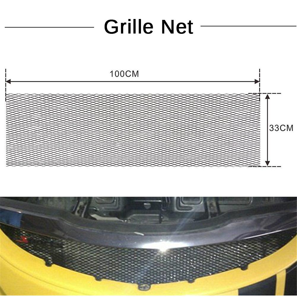 Universal aluminium bil fordon svart kaross galler nät mesh grill sektion biltillbehör ankomster