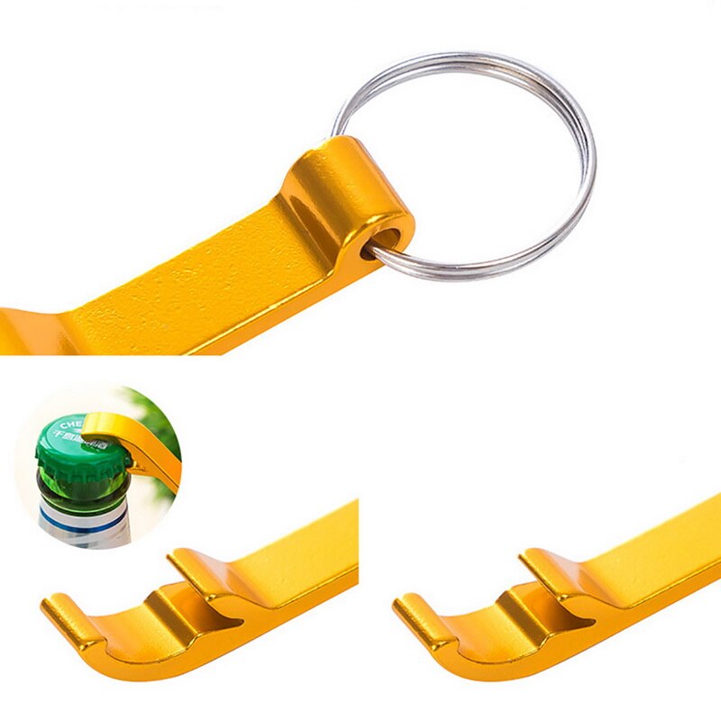 Draagbare Bier Flesopener Sleutelhanger 4 In 1 Pocket Aluminium Bier Flesopener Kan 5 Kleuren Bruiloft Gunst