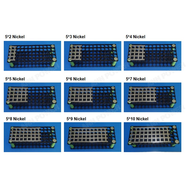 100 Pezzi Supporto Per Batterie Litio Con Strisce Di Nichel – Staffa In ABS Resistenti, Anticaduta, Per Pacchi Batteria Fai-da-te E Veicoli Elettrici