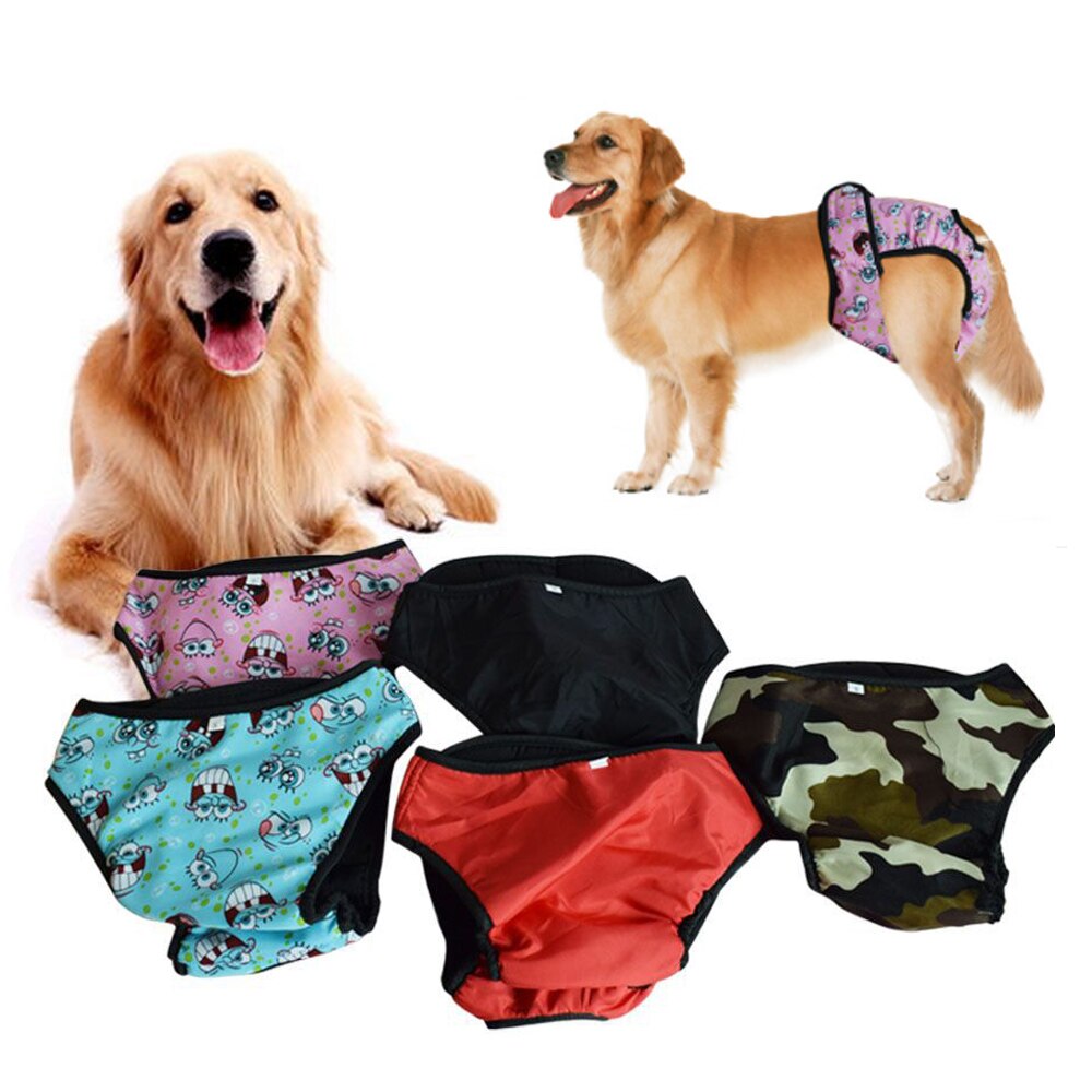 Dog Diaper Physiological Pants Sanitary Washable Female Dog Shorts Panties Pet Cat Underwear For Small Dogs Puppy Panties