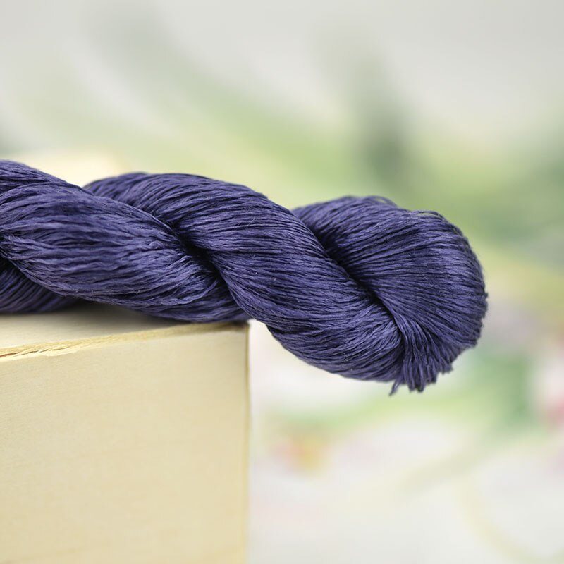 silk embroidery thread / 100% silk thread /hand embroidery embroider cross stitch/Aubergine / 8 pure colors: 6