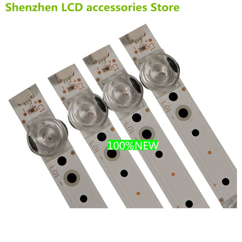 Voor Tcl 50V2 50D6 TCL-GLC-50D6-3030-4X7-LX LVU500NDEL 46Cm 6V 7LED 50 Inch Aluminium 100% Lcd Tv Backlight Bar 7 Lamp