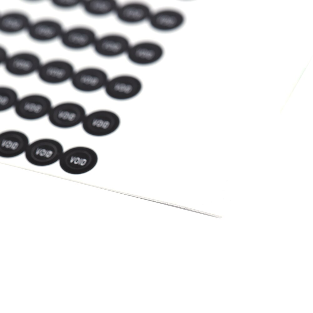 1000 Uds vacío etiqueta de garantía nula si precinto roto ronda papel frágil etiqueta de garantía del teléfono móvil garantía de tornillo de 2,5mm