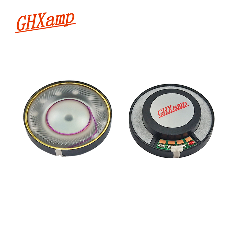 GHXAMP 40mm Headset Luidspreker 32ohm HIFI Hoofdtelefoon Unit Full Range Bass Composiet Membraan Headset Driver 2 st