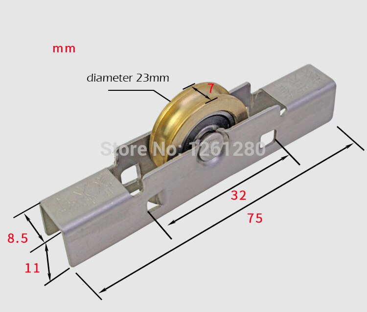 Ventana puerta corredera de rodillos plástico acero polea de ventana aleación de aluminio puertas y ventanas rueda de latón silencioso nylon rodillo hardware