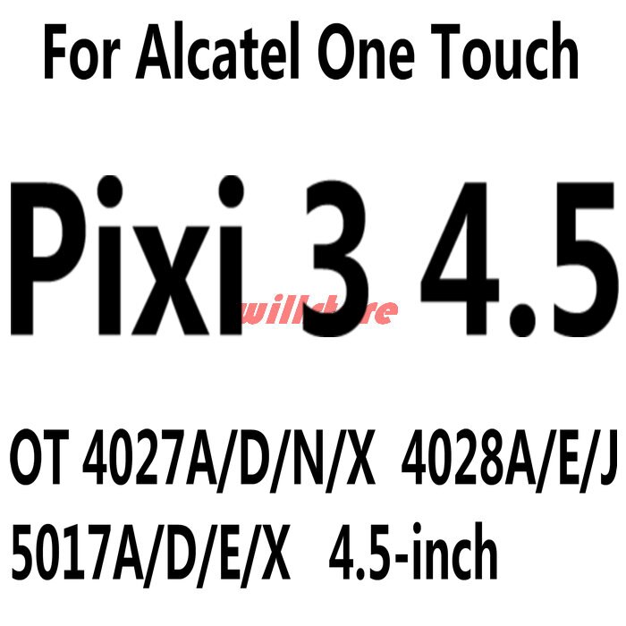 Temperato di Vetro Dello Schermo Della Pellicola Della Protezione per Alcatel One Touch Pop C3 C7 C9/Idol 3 4 4S 4.7 5.5 /Pixi 3 4 3.5 4 5 5.0 5.5 6 6.0: Foralcatel Pixi 3 45