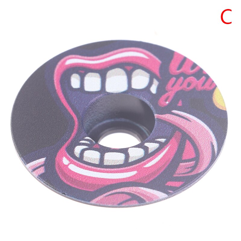 1 Pc Bicycle Headset Top Cap Threadless Stem Cover Road MTB Bike Stem Accessories Headset Top Cap Cover: C