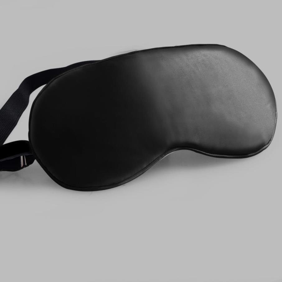 Steam compress eye mask USB silk charging sleep sense shading students boys and girls relieve eye fatigue and remove dark: black