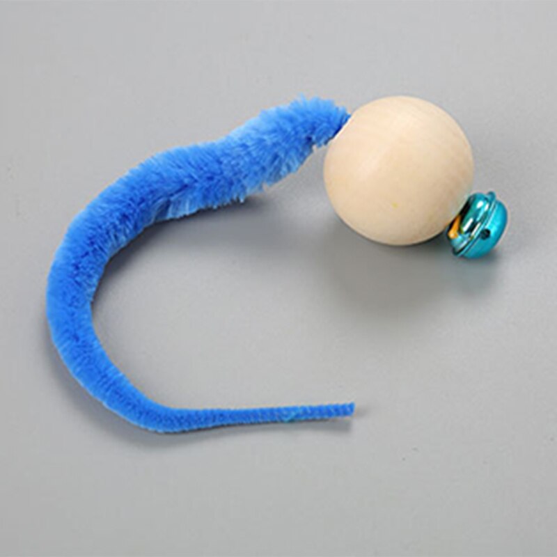 1/3 Pcs Cat Toy Simulation Worm Toy with Bell for Pet Entertainment SEC88