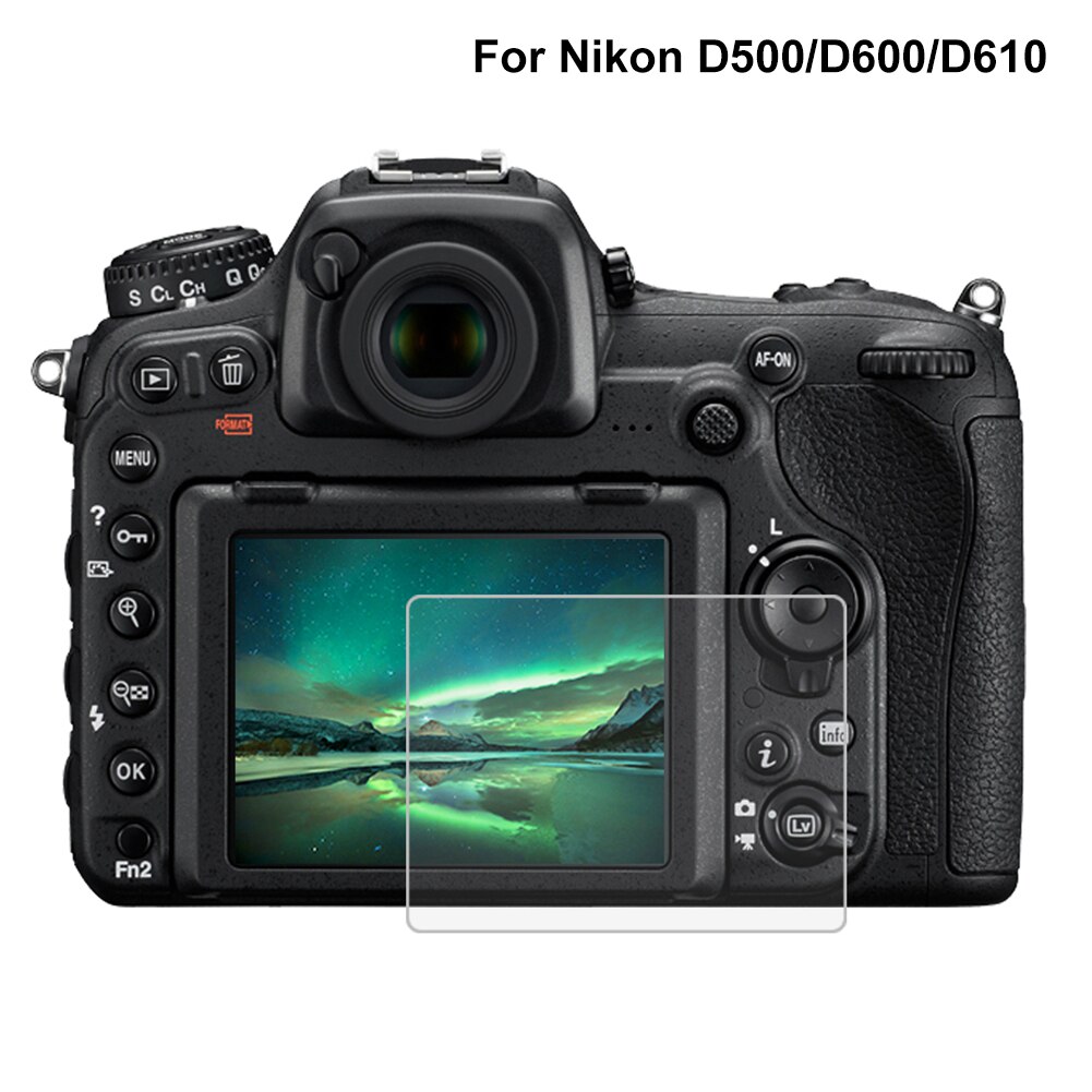 Lcd vakt til nikon  d7100/d7200/5300 kamera 9h overflate hardt herdet optisk glass hd ultra-tynn 9h lcd kamera skjermbeskytter: Pu5509