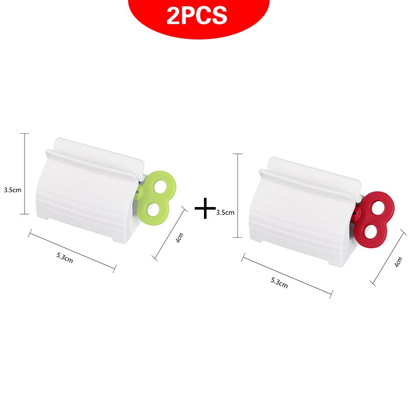Bathroom Accessories Toothpaste Dispenser Multi-functional Tooth Paste Tube Squeezer Rolling Holder banheiro tandpasta knijper: 2 Pieces9