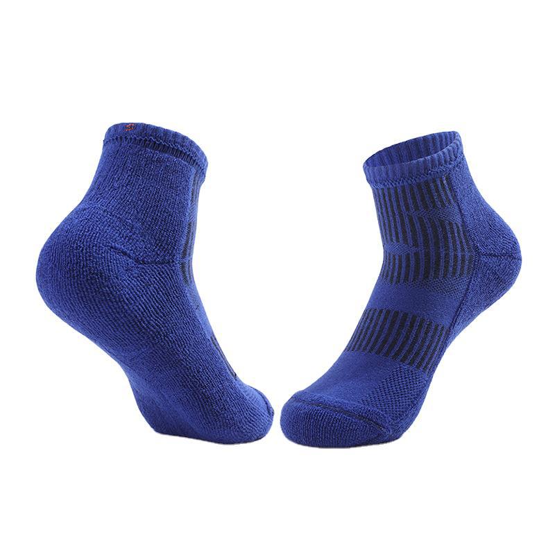 3 pares de toalha grossa única absorver suor meias de basquete unisex exercício de fitness wear macio confortável caminhadas ciclismo meias: blue