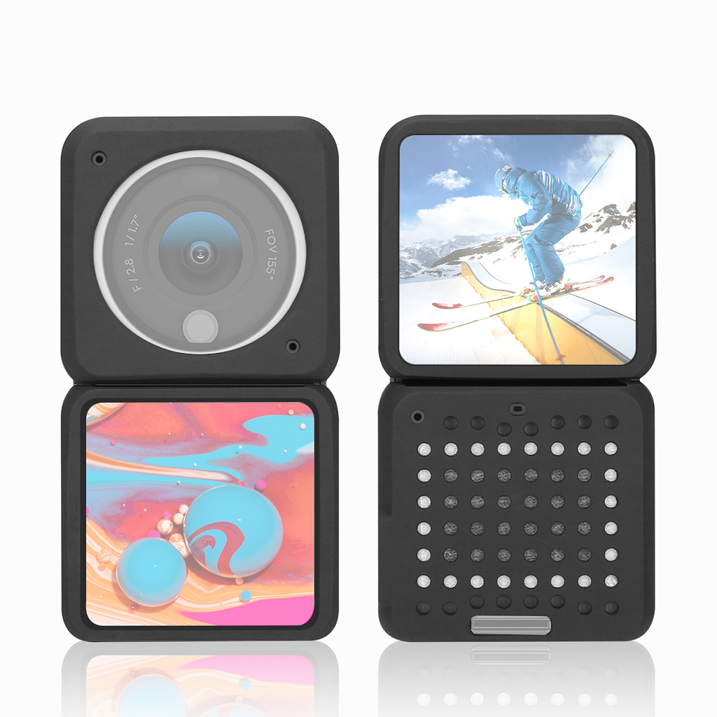 Custodia protettiva in Silicone BGNing custodia protettiva per fotocamera sportiva a copertura totale custodia magnetica antigraffio per DJI Action 2 Action2
