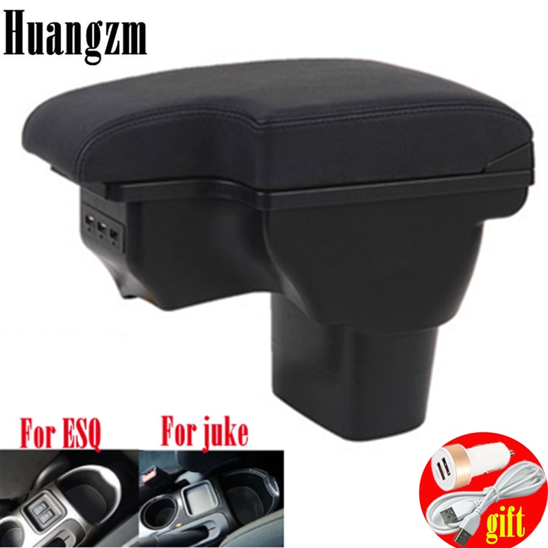 Dla NISSAN juke podłokietnik 2010-2019 dla Infiniti ESQ podłokietnik samochdoowy akcesoria robić pudełek wnętrze schowek części robić modernizacji