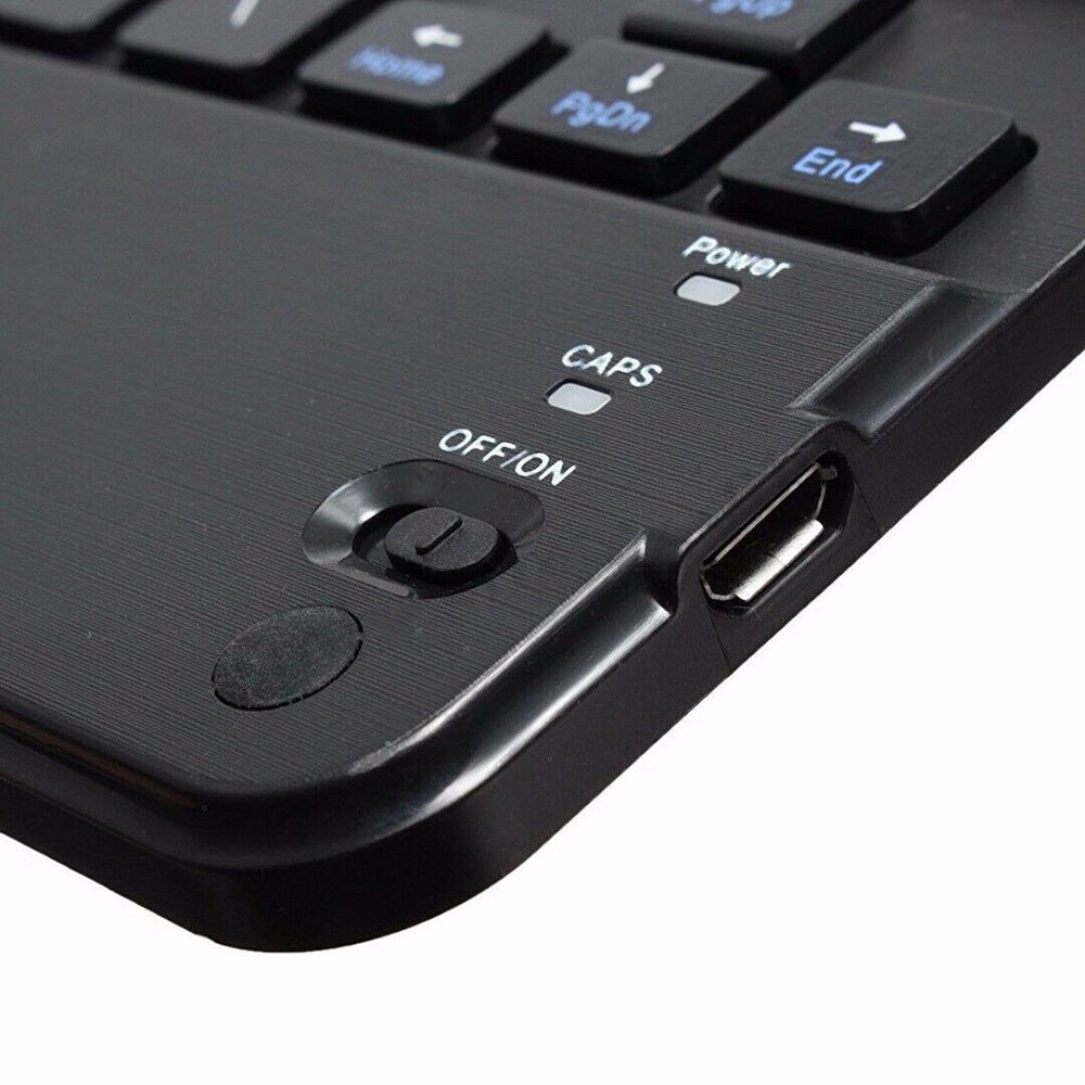 10- zoll-universal-mini-bluetooth-tastatur für ipad und smartphone, wiederaufladbare kabellose tastatur mit touchboard für ios, android und windows