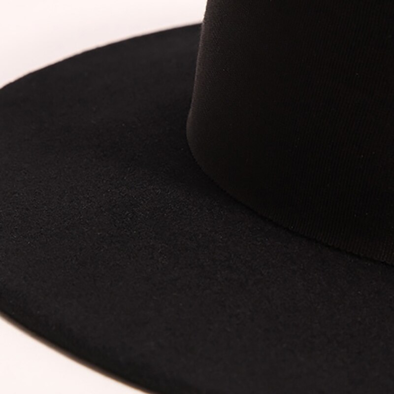 Musta/valkoinen leveä lieri yksinkertainen kirkon derby silinteri panama kiinteä huopa fedora hattu miehille ja naisille 100%  villa silinteri kentucky