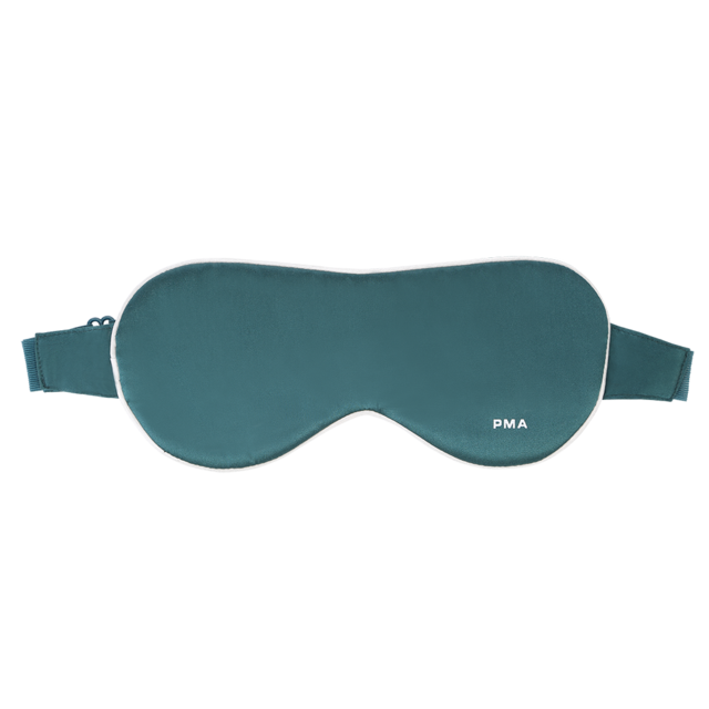 Natural Silk Sleep Mask Blindfold Super Smooth Eye Mask Stylish Contoured Sleep Mask for Sleeping Traveling Night Shift: Green