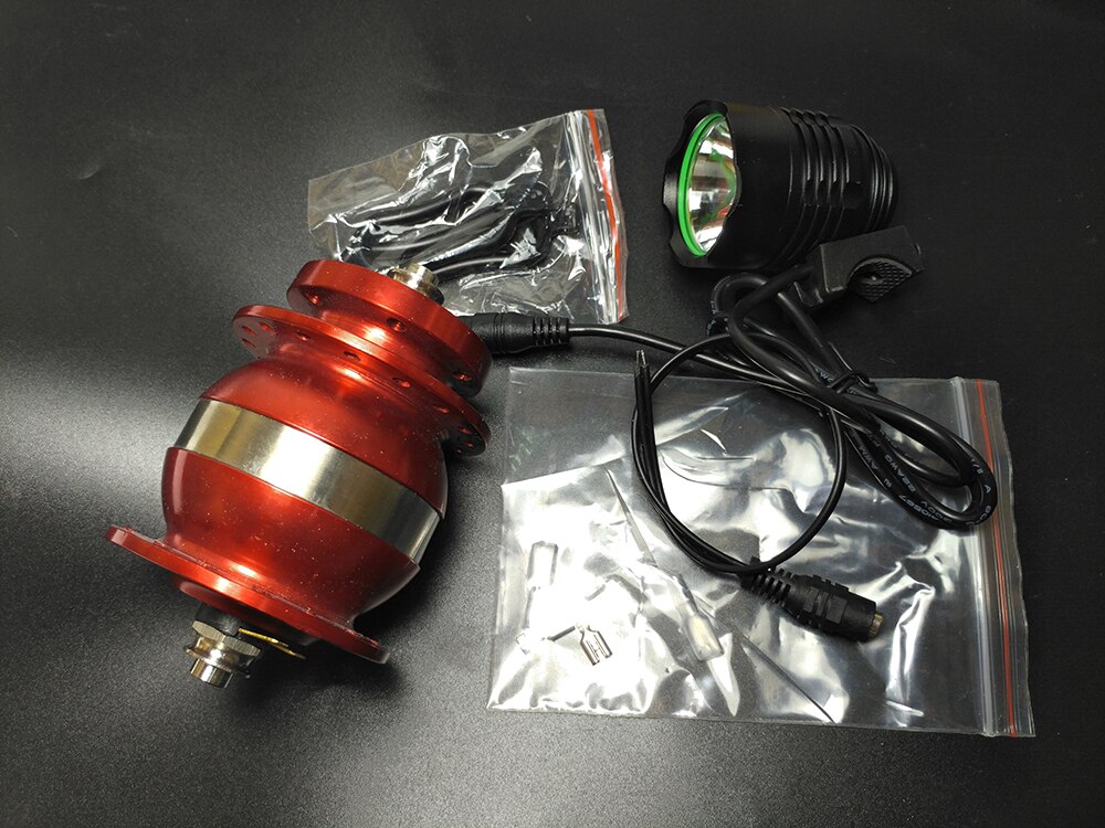 HEBE 36 hole 3w alloy quick release disc generator power sealed bearing front wheel ebike bicycle hub