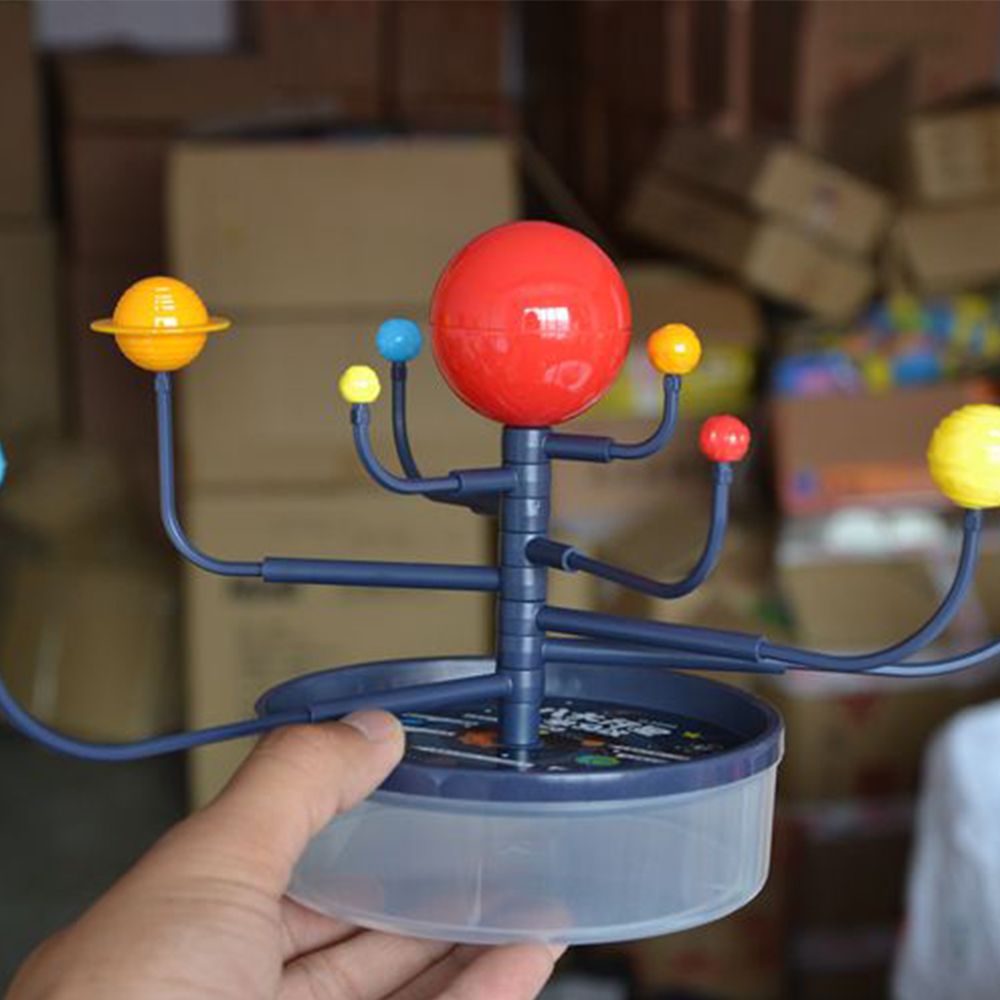 Popular 3D 9 plastic Planets Science Solar System Model Children Assembling Toys Education Toys