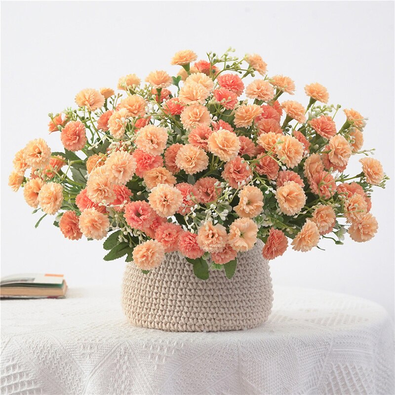 Bouquet de lilas artificielles, 20 têtes/Bouquet, fausses fleurs, toucher réel, pour décoration de mariage, fleurs décoratives pour la maison
