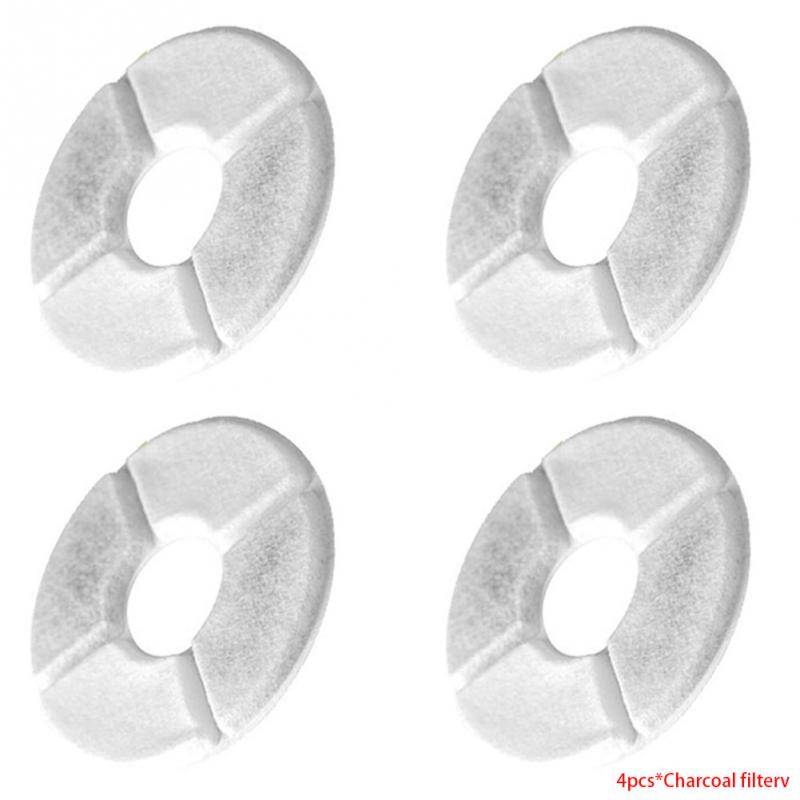 4 Pcs Houtskool Carbon Filter Geactiveerd Voor 1.8L LED Automatische Kat Hond Kitten Drinkwater Fontein Voerbak Drink Schotel filter #7