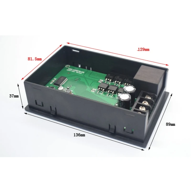 Digitale Display 0 ~ 100% Verstelbare Dc 12V 24V 36V 48V 40A Pwm Dc Motor Speed controller Timing Controller Omkeerbare