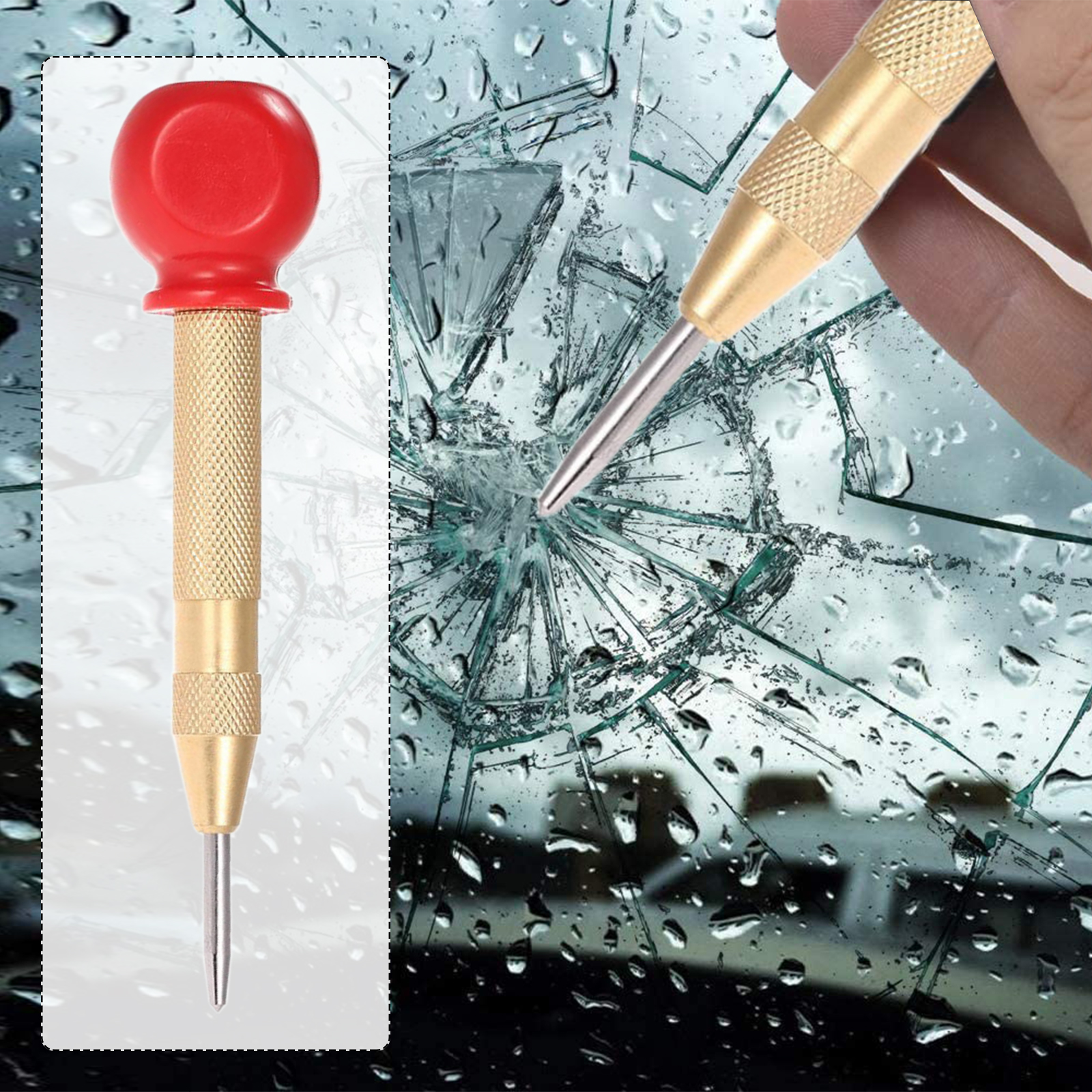 Automatic Center Pin Punch Spring Marking Holes Tool Wood Press Dent Marker Woodworking Tools For Kerner Center Punch Drill