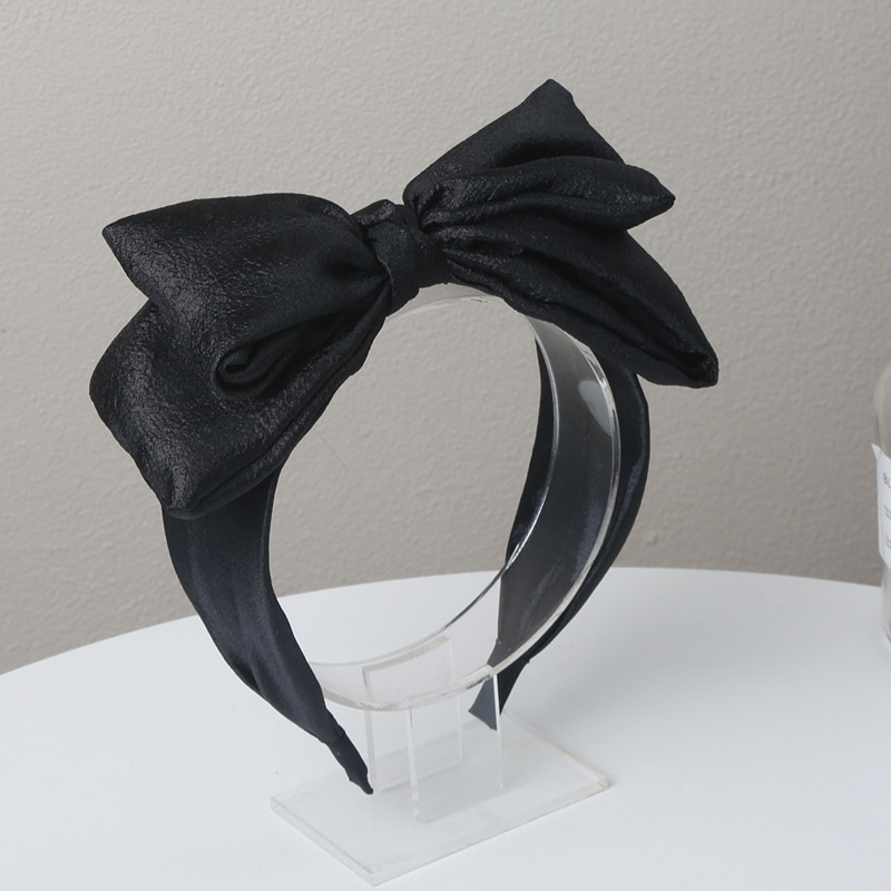 Bubbelgarn stora rosett hårband dam hög kranial topp koreansk färgglad hårknippa söt mångsidig håraccessoarer: Rosa