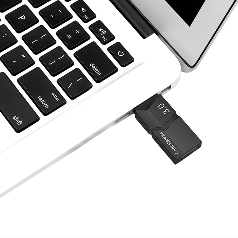 Lector de tarjetas Micro SD 3,0 adaptador USB de alta velocidad con ranura para tarjeta TF C286 soporte máximo lector de tarjetas de memoria de 128GB para computadora