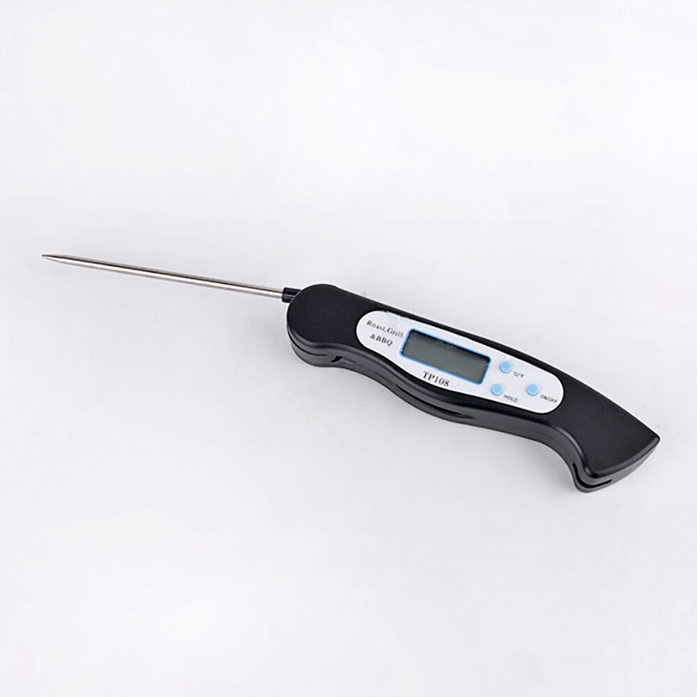 Termómetro Digital plegable para alimentos, herramienta para cocinar barbacoa, carne, tenedor de barbacoa, barbacoa, medidor de temperatura con batería TP108