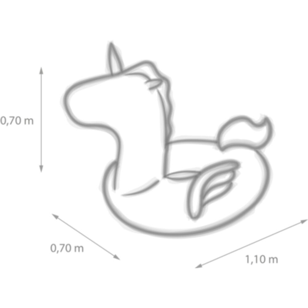Flamingueo Colchoneta Piscina Unicornio Flotador Pequeño Unicornio Hinchable Flotadores para Piscina Niños Colchoneta Piscina