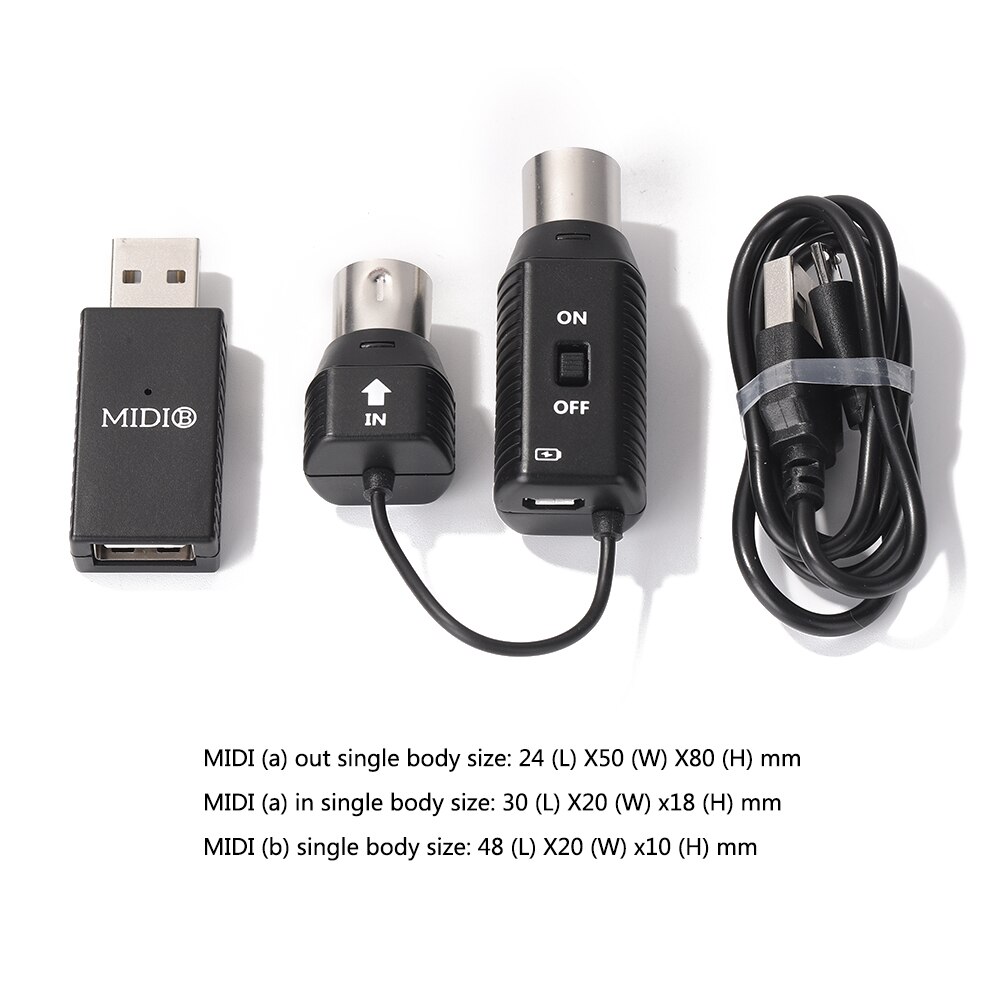 2.4GHz Guitar MIDI Wireless System Receiver Transmitter Wireless Guitar Bass System Built-In Rechargeable Guitar Transmitter: Default Title