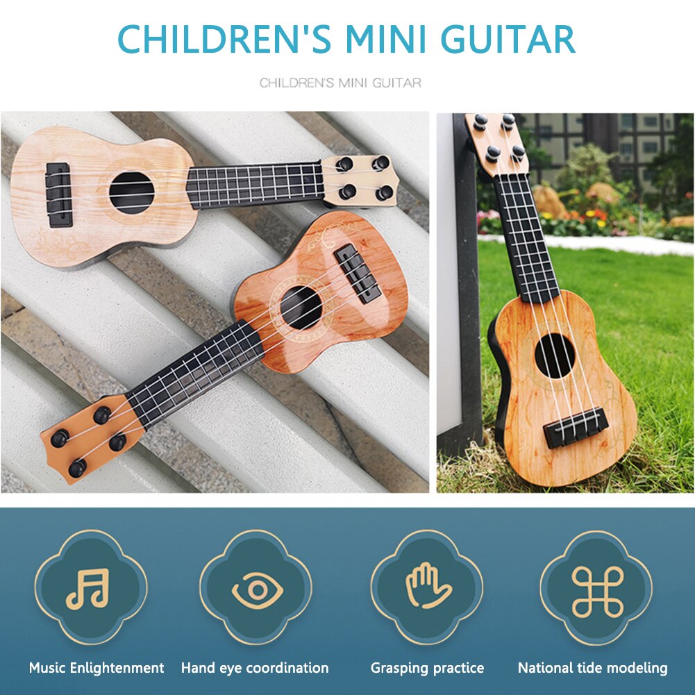 25CM 4String Ukulele Guitar Rosewood Ukulele Bass Guitar Hawaiian mini guitarra Kids Musical Instruments for Music Beginner