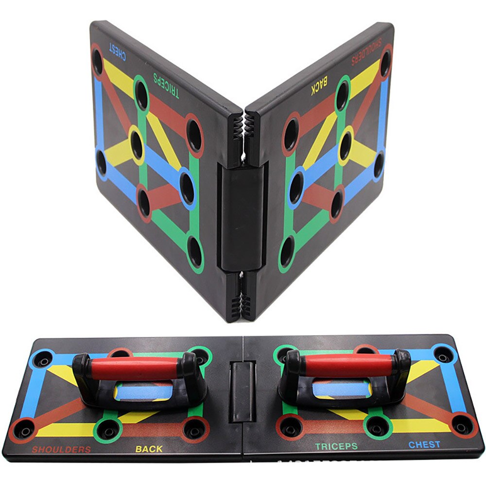 9 IN 1 Push Up Rack Board System Comprehensive Fitness Exercise Workout Pushup Stands Complete Training Gym Exercise Men Woman