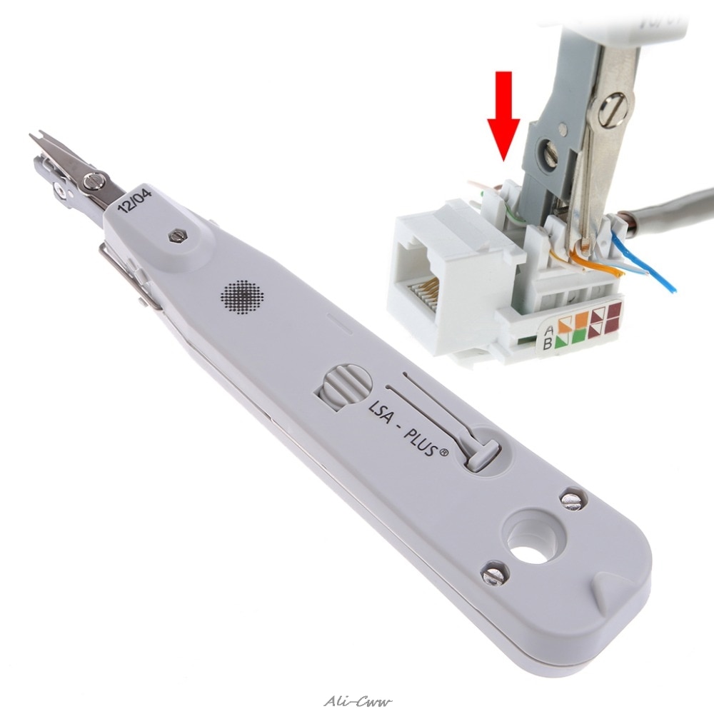 Nouvelle trousse à outils réglable avec Insertion de câble réseau Ethernet capteur ciseaux IDC