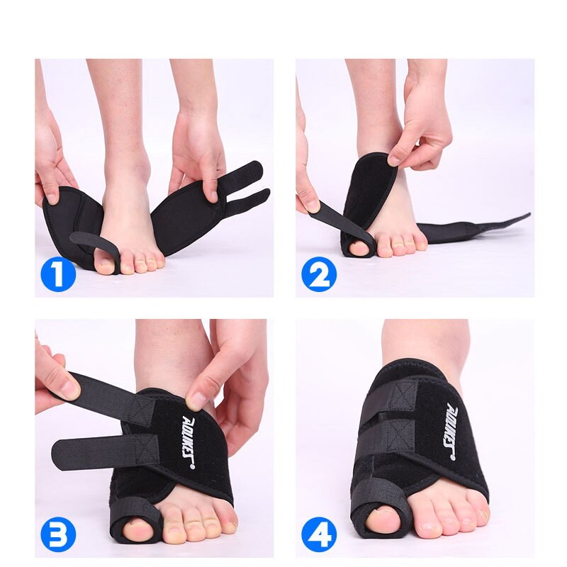 AOLIKES 2 teile/los Kappe Orthopädische Fußpflege Hallux Valgus Haltung Korrektur Bands Fuß Schutzhülle Feste Sport Sicherheit