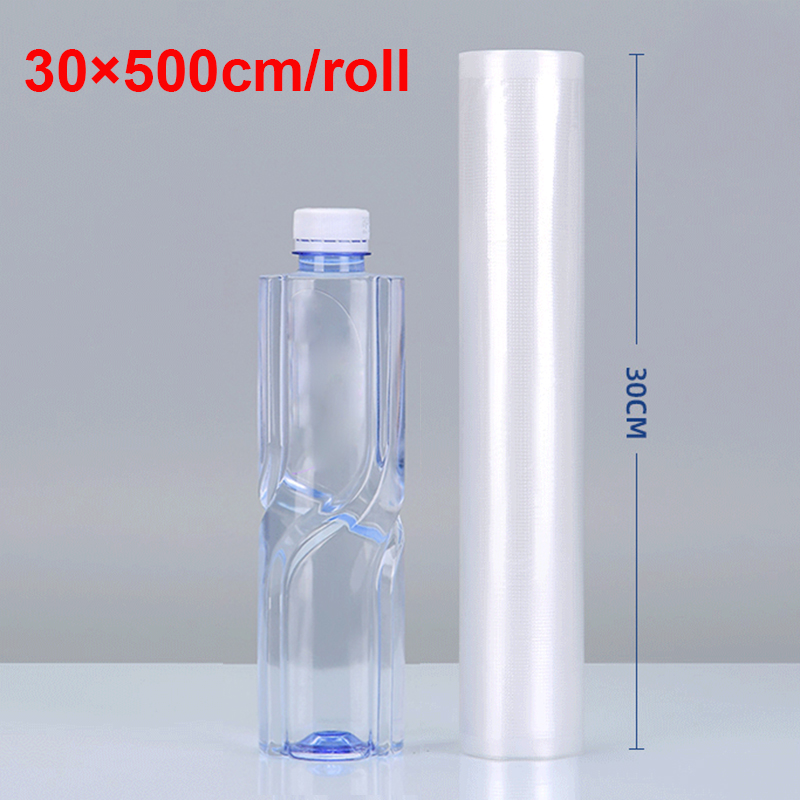 Voedselvacuümzakken Sealer Opbergzakken 5-formaat voor keukenvacuümsealer om voedsel vers te houden Saver vacuümverpakte zakken: Bruin