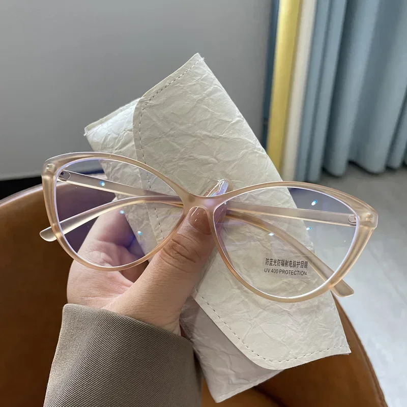 Tendencia de , gafas para miopía con dioptrías para mujeres y hombres, montura Retro de ojo de gato, gafas graduadas para miopía, dioptrías de 0 a 4,0