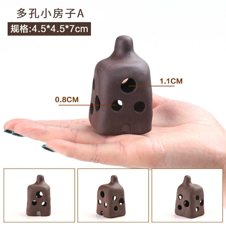 Fish tank landscaping pottery tank hidden hole fish tank spawning hole fish tank shrimp house shrimp nest fish tank decorations: X