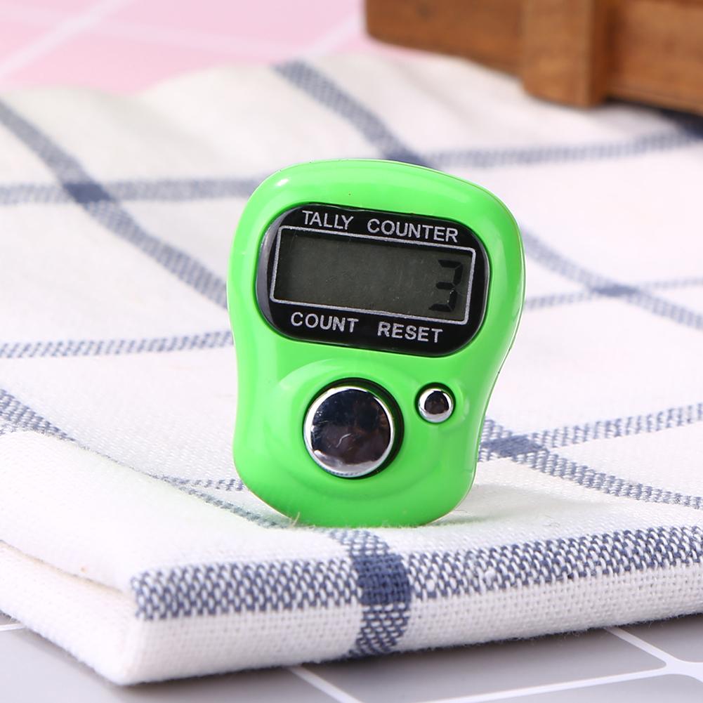 Mini contador portátil Stitch dedo marcador fila precisión practicidad LCD contador Digital electrónico AG3 Botón de batería