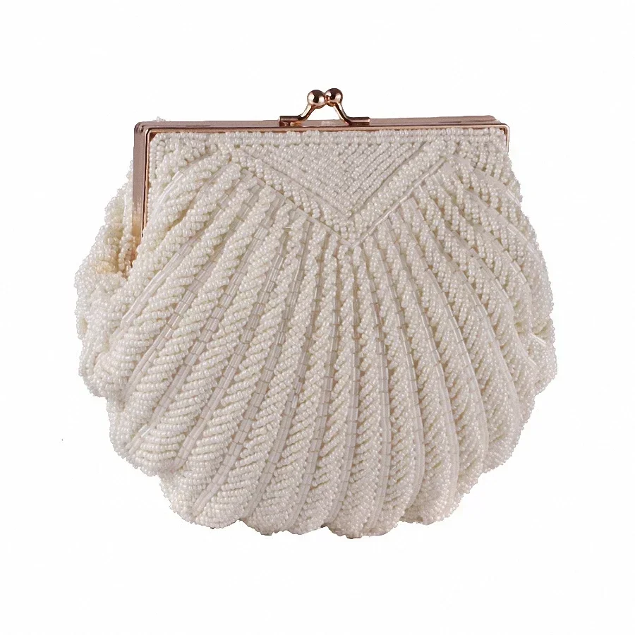 Abend taschen Frauen Kupplung Abend Kupplung Taschen Hochzeit Braut Handtasche Perle Perlen Muschel Kette Party Taschen LI-383