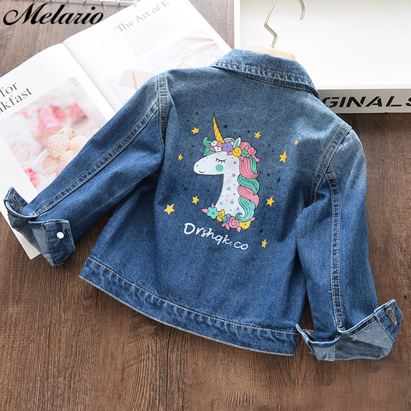 Melario Mädchen Denim Mäntel Neue Frühjahr Kinder Jacken Mädchen Mäntel Casual Stickerei Kinder Kleidung 3 8 Jahre